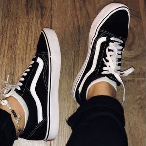 old skool black vans
